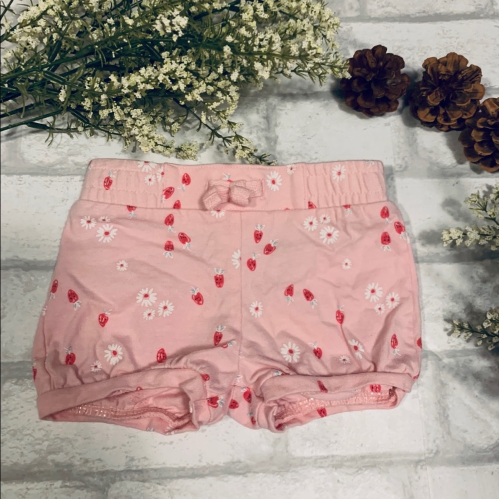 Strawberry pink summer shorts